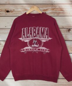 Vintage 90S University Of Alabama Crewneck Sweatshirt Printed Spell Out Big Logo Alabama University Crimson Tide Sweater Pullover