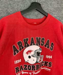 Vintage 90s Arkansas Razorbacks Sweatshirt, Arkansas Crewneck, University Arkansas Sweater, Sportswear Arkansas Razorbacks Hoodie, Shirt