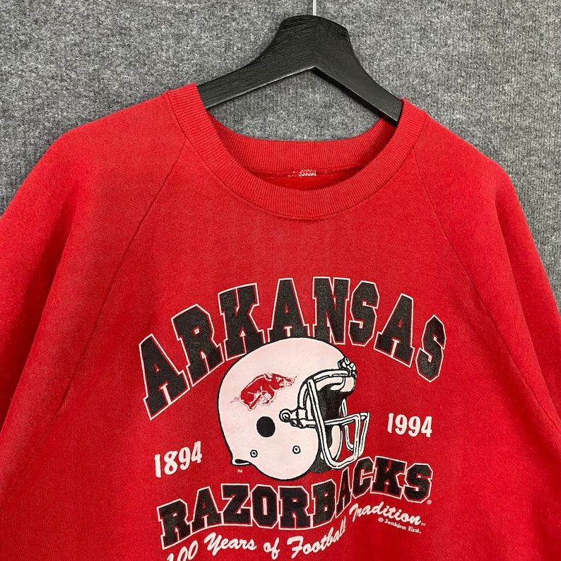 Vintage 90s Arkansas Razorbacks Sweatshirt, Arkansas Crewneck, University Arkansas Sweater, Sportswear Arkansas Razorbacks Hoodie, Shirt