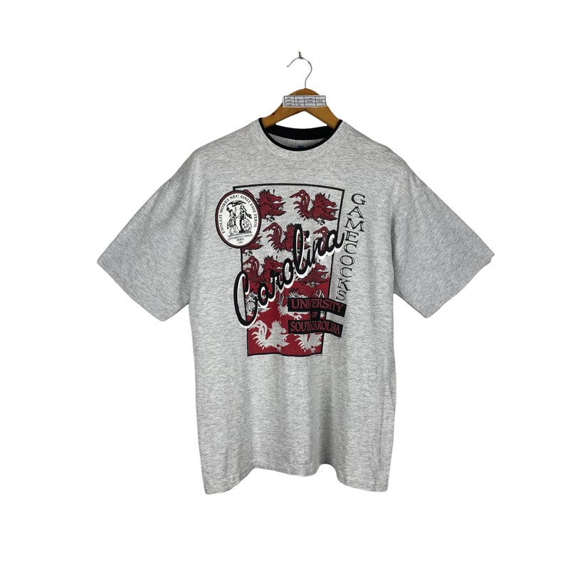 Vintage 90s Belton University of South Carolina Gamecock NCAA T-Shirt, Hoodie, Sweatshirt Full Size