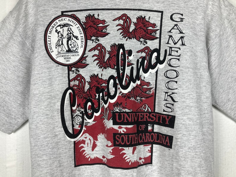 Vintage 90s Belton University of South Carolina Gamecock NCAA T-Shirt, Hoodie, Sweatshirt Full Size