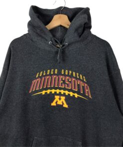Vintage 90’s Champion Minnesota Golden Gophers Pullover Hoodie Printed Logo Minnesota Golden Gophers Sweater Pullover
