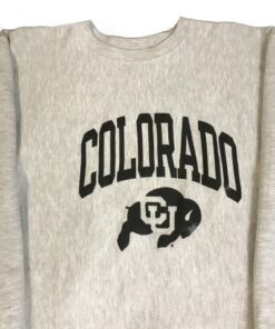 Vintage 90s Champion Reverse Weave University of Colorado Buffaloes Collegiate Crewneck Pullover, Hoodie, Shirt Full Size