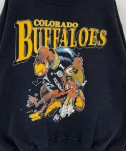 Vintage 90's Colorado Buffaloes Sweatshirt, Colorado Buffaloes Crewneck, University of Colorado Buffaloes Shirt, Hoodie Full Size
