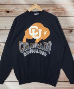 Vintage 90’s Colorado University Buffaloes Crewneck Sweatshirt Printed Spell Out Big Logo Colorado University Sweater Pullover