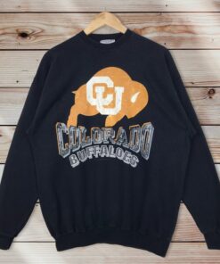 Vintage 90’s Colorado University Buffaloes Crewneck Sweatshirt Printed Spell Out Big Logo Colorado University Sweater Pullover, Hoodie, Shirt
