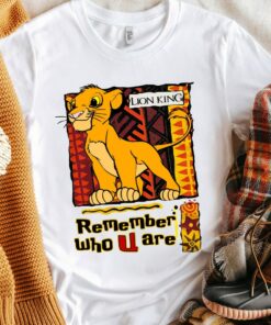 Vintage 90’s Disney Lion King Remember Who U Are Shirt, Disneyland Vacation, Unisex T-shirt Family Birthday Gift Adult Kid Toddler Tee