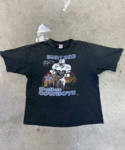 Vintage 90s Emmitt Smith Dallas Cowboys Player T Shirt Hoodie Sweatshirt Full Size Full Color Gift for NFL Fans