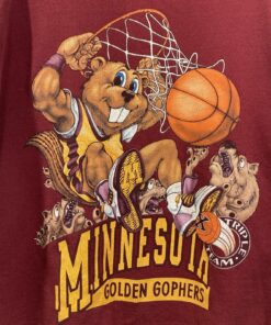 Vintage 90’s Minnesota Golden Gophers Crewneck Sweatshirt Full Size, Minnesota Gophers University Football Fan Shirt