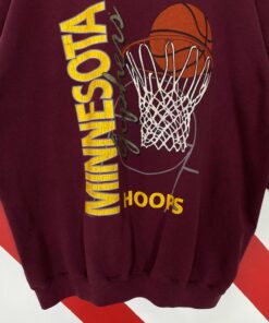 Vintage 90s Minnesota Golden Gophers Sweatshirt Gophers Crewneck Minnesota Sweater Pullover Minnesota Gophers Print Logo
