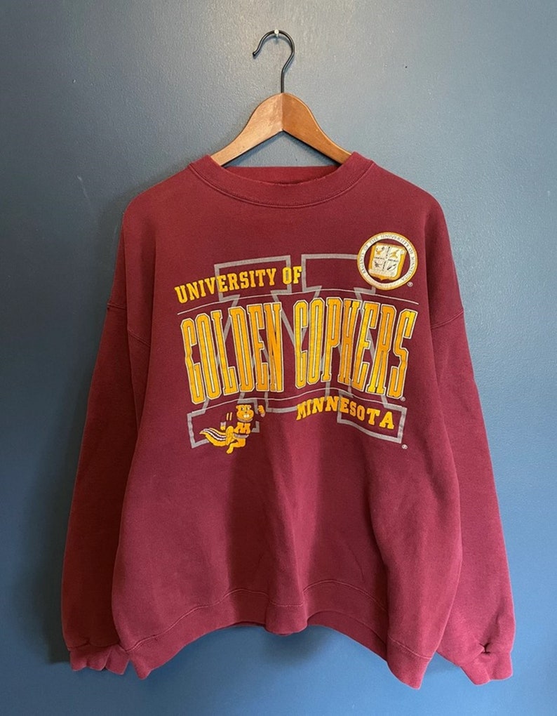 Vintage 90’s Minnesota Gophers University Sweatshirt, Vintage Shirt, T Shirt, Hoodie