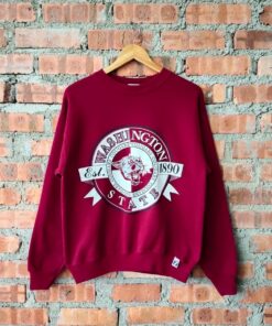Vintage 90s NCAA Washington State Cougars University By Logo 7 Sweatshirt Cougars Crewneck Cougars Pullover Printed Logo