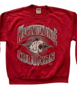 Vintage 90's NCAA Washington State University Cougars Crewneck Sweatshirt
