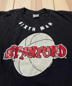 Vintage 90s Stanford Cardinal Sixth Man Pac 10 Hoops Shirt, Stanford Cardinal Sports Fan Sweatshirt, Hoodie, Shirt Full Size, Gifts for Fans