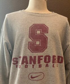 Vintage 90's Stanford Cardinals Football Grey Crewneck Sweatshirt, Stanford Sweatshirt, Hoodie, Shirt Gifts for NCAA Fans