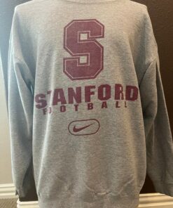 Vintage 90's Stanford Cardinals Football Grey Crewneck Sweatshirt, Stanford Sweatshirt, Hoodie, Shirt Gifts for NCAA Fans