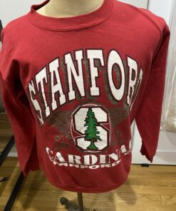 Vintage 90's Stanford University Cardinal All Over Print Sweatshirt, Stanford Sweatshirt, Hoodie, Shirt Gifts for NCAA Fans