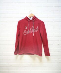 Vintage 90's Stanford University Cardinal Hoodie, Stanford California, Vintage College Sweatshirt