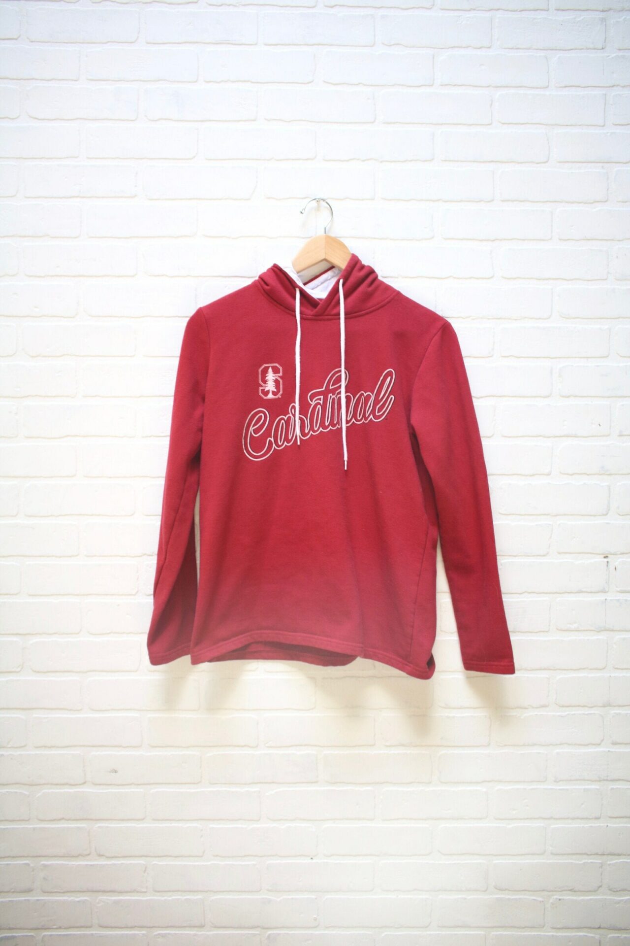 Vintage 90's Stanford University Cardinal Hoodie, Stanford California, Vintage College Sweatshirt