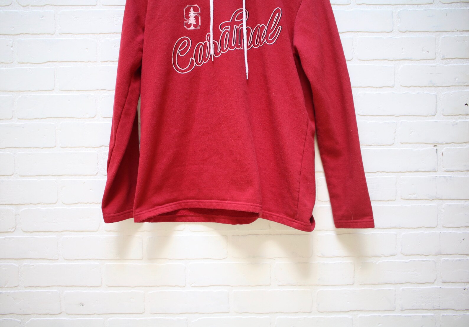 Vintage 90's Stanford University Cardinal Hoodie, Stanford California, Vintage College Sweatshirt