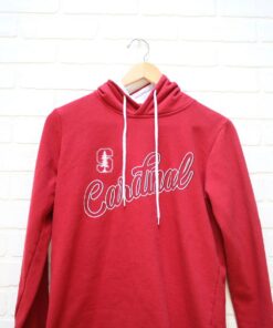 Vintage 90's Stanford University Cardinal Hoodie, Stanford California, Vintage College Sweatshirt