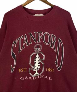 Vintage 90s Stanford University Cardinal Sweatshirt, Stanford Cardinal Sports Fan Sweatshirt, Hoodie, Shirt Full Size, Gifts for Fans