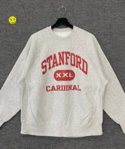 Vintage 90s Stanford University Sweatshirt Stanford Crewneck Stanford Cardinal Sweater Pullover Stanford Cardinal Print Logo