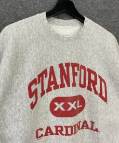 Vintage 90s Stanford University Sweatshirt Stanford Crewneck Stanford Cardinal Sweater Pullover Stanford Cardinal Print Logo
