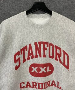 Vintage 90s Stanford University Sweatshirt Stanford Crewneck Stanford Cardinal Sweater Pullover Stanford Cardinal Print Logo