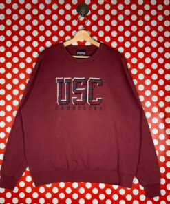 Vintage 90s USC Trojan University Sweatshirt Pullover Jumper University of Southern California Crewneck Sweatshirt, Hoodie, Shirt