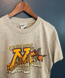 Vintage 90’s University Of Minnesota Golden Gophers Basketball T Shirt Full Size, Minnesota Gophers University Football Fan Shirt