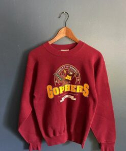 Vintage 90’s University Of Minnesota Golden Gophers Crewneck Sweatshirt, Vintage Shirt, T Shirt, Hoodie