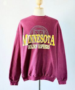 Vintage 90s University Of Minnesota Gophers Golden Sweatshirt, Gift For Her, Gift For Her
