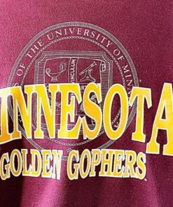 Vintage 90s University Of Minnesota Gophers Golden Sweatshirt, Gift For Her, Gift For Her