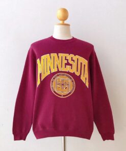 Vintage 90s University Of Minnesota Gophers Golden Sweatshirt, Vintage 90s T-Shirt, Gift For Her, Gift For Him