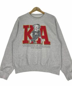 Vintage 90s University of Arkansas Crewneck Sweatshirt, Hoodie, Shirt, Hogs Shirt Gifts For Razorbacks Fans, Arkansas Razorbacks Hoodie