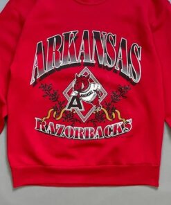 Vintage 90s University of Arkansas Razorbacks Sweatshirt, Arkansas Razorbacks Shirt, Arkansas Razorbacks Hoodie, Gift for Her, Gift for Him