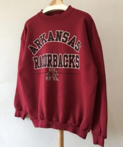 Vintage 90s University of Arkansas Razorbacks Sweatshirt, Arkansas Razorbacks Shirt, Arkansas Razorbacks Hoodie, Gift for Her, for Him