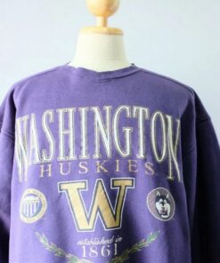 Vintage 90s University of Washington Huskies Rose Bowl Football Crewneck Sweatshirt, Washington Huskies Sweater, Washington Huskies Shirt