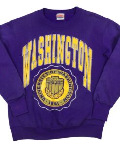 Vintage 90s Washington Huskies Crewneck Sweatshirt, UW Hoodie College Student Gift, University Basketball Fan Shirt