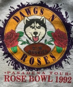 Vintage 90s Washington Huskies Rose Bowl University of Washington Crewneck Sweatshirt, Vintage 90s Shirt, Gift For Her, Gift For Him
