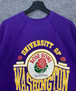 Vintage 90s Washington Huskies Sweatshirt Washington Huskies Crewneck University Washington Sweater Huskies Print Logo