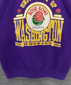 Vintage 90s Washington Huskies Sweatshirt Washington Huskies Crewneck University Washington Sweater Huskies Print Logo