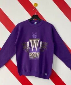 Vintage 90s Washington Huskies Sweatshirt Washington Huskies Crewneck University Washington Sweater Pullover Huskies Print Logo