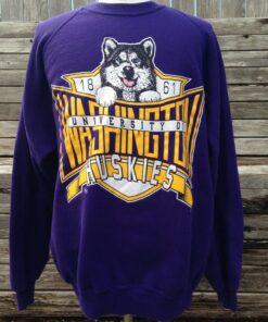 Vintage 90s Washington Huskies Sweatshirt, Washington Huskies Sweatshirt, University of Washington Huskies Tshirt, Washington Huskies Hoodie