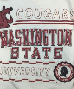 Vintage 90s Washington State Cougars Crewneck Sweatshirt, WSU Hoodie, WSU Sweatshirt Gifts for Fans