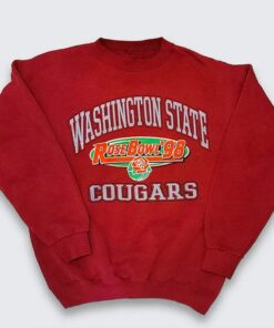 Vintage 90s Washington State Cougars Rose Bowl Crewneck Sweatshirt, Vintage 90s Shirt, T-Shirt, Hoodie
