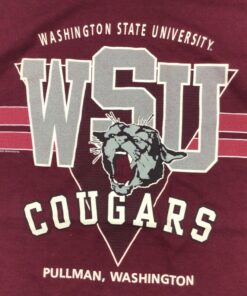 Vintage 90s Washington State Cougars Single Stitch T-Shirt, WSU Sweatshirt Gifts for Fans, Washington State Cougar Sweatshirts
