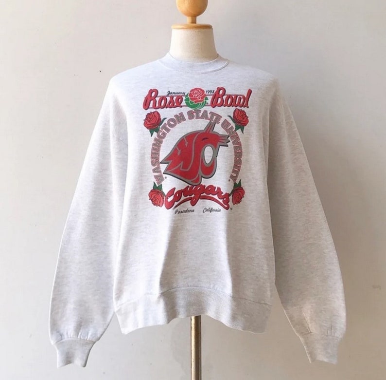 Vintage 90s Washington State University WSU Sweatshirt, Vintage 90s T-Shirt, Gift For Her, Gift For Him