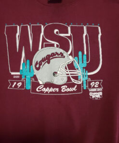 Vintage '92 Washington State WSU Cougars Copper Bowl Crimson Sweatshirt